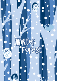 Winter forest & animals 2