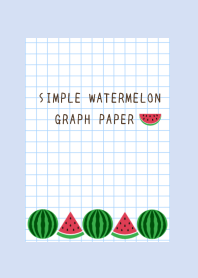 WATERMELON GRAPH PAPER/BLUE GRAY