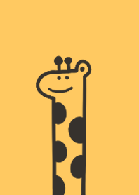 Cute giraffe and yellow simple theme