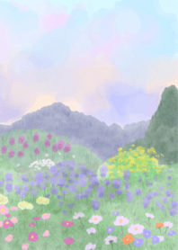 Winter flower garden