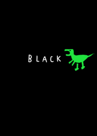 ワンポイント。恐竜。黒。