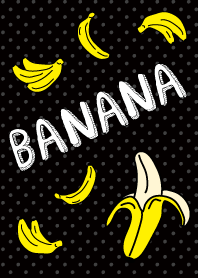 Banana - handwriting Black-