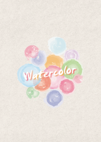 Watercolor dot colorful