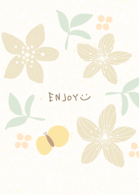 flowers, leaves and butterflies11