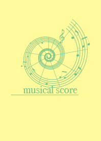 musicalscore Light cream