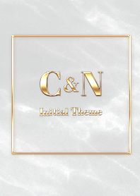 [ C&N ] Initial Theme Gold Gray