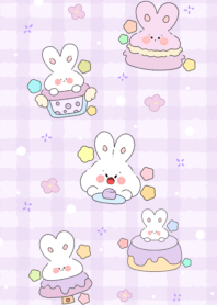 Little rabbit, dark sweet cake1