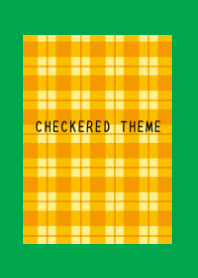 ORANGE CHECKERED THEME-GREEN