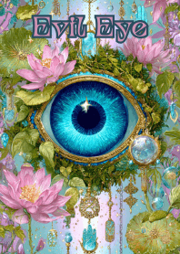 Evil Eye Fairy Lotus Blue Gold