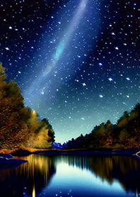Beautiful starry night view#982
