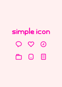 Simple icon [PINK] No.116