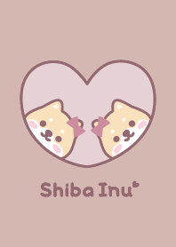 Shiba Inu Ribbon - Dullness Pink
