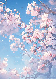 夢幻的櫻花樹風景❤