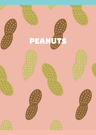 cute peanuts on pink & light blue JP