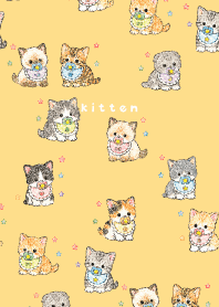 kittens brown & yellow