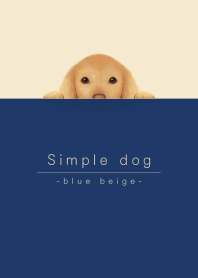simple dog/blue beige