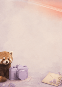 Sable Red Panda and Lilac Film Camera
