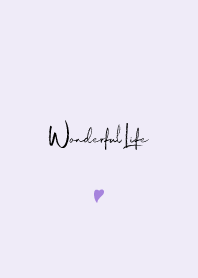 Simple Handwriting style Theme Purple.