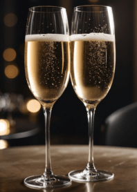 Cheers with champagne!-I like drinks