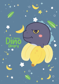 Angry Dino Banana Blue