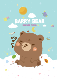 Barry Bear Candy Cotton Green