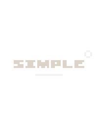 SIMPLE' :ベージュ&ホワイト