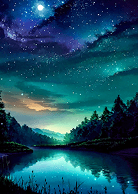 Beautiful starry night view#2210