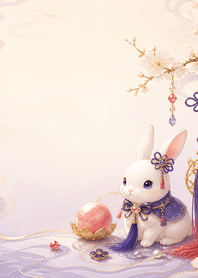 Indigo Ruby Hare Tassel Lucky