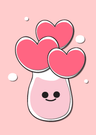 Heart flower in the smily vase 21