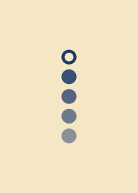 mere dots [Navy+Beige]