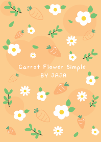 Carrot Orange Flower Simple  BY JAJA