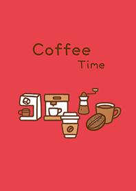 Daily coffee tim(bright red)