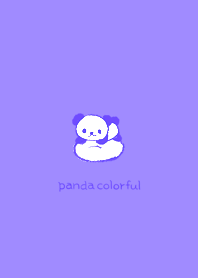 Panda colorful --- Purple & Blue