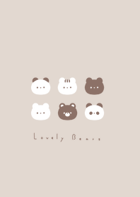 熊臉 :beige