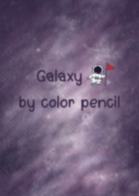 Galaxy by color pencil