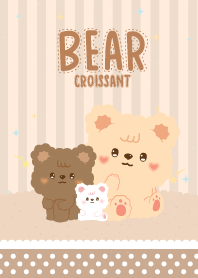 Croissant Bear Sweet Lovely