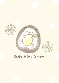 Hedgehog and Lemon -yellow- dot