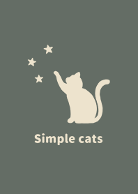 misty cat-simple cats star green 2