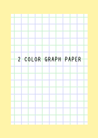 2 COLOR GRAPH PAPER-GREEN&PUR-LIGHT YEL