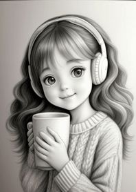 Afternoon coffee time-Sweet girl 69dc0F