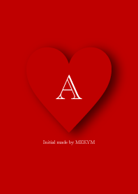 Heart Initial -A-