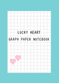 LUCKY HEART GRAPH PAPERj-MINT GREEN