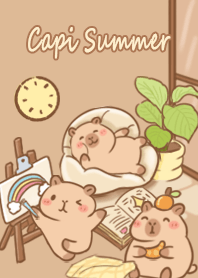 夏日水豚