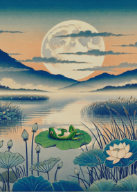 Ukiyo-e Theme! Frogs Jump!