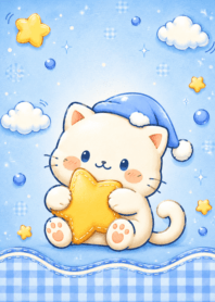 Sweet dreams little kitten blue 4_26