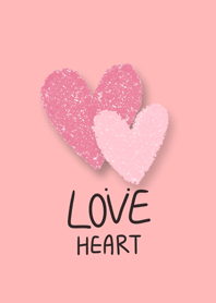 Love Heart x Pink Heart Shape