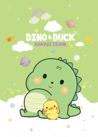 Dino&Duck Candy Cotton Pastel Green