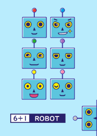6＋1ロボット■青