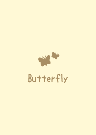 蝴蝶 [黃色] 簡單
