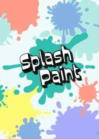 Splash Paint : pastel green WV